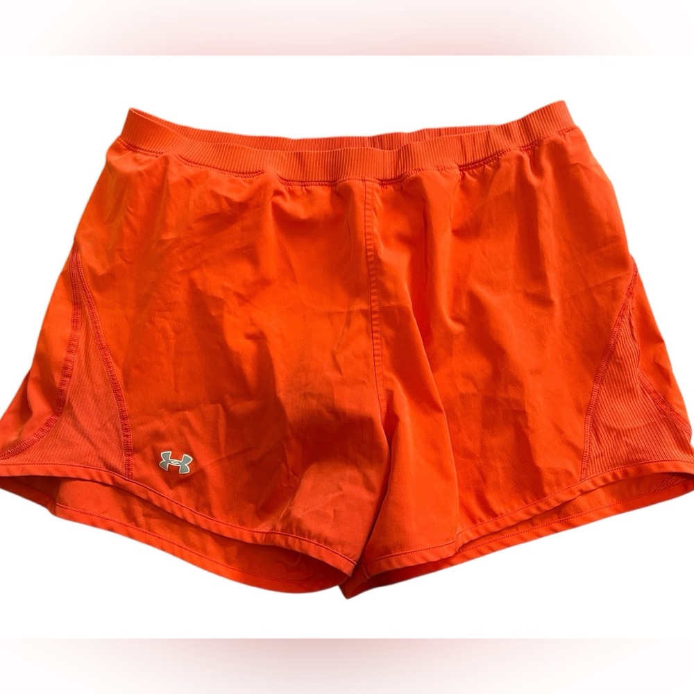 Under Armour Bright Orange Workout athletic Shorts size large L